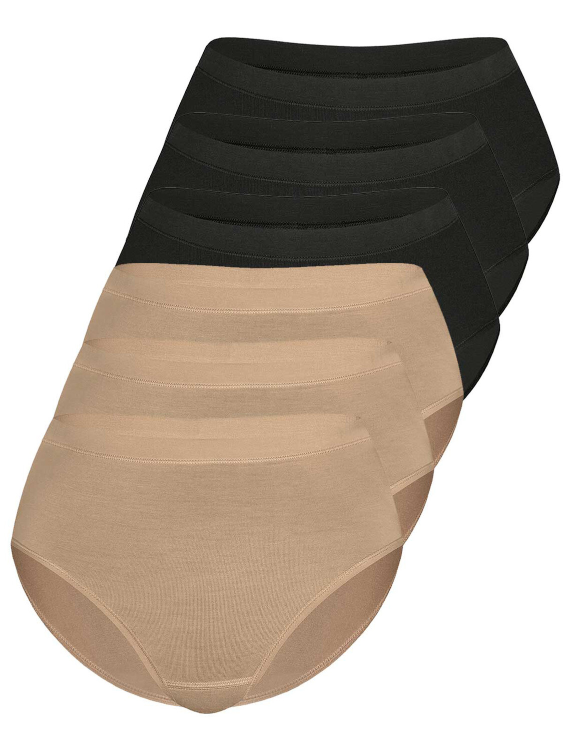 

Трусы Sassa 6er Sparpack Midi, цвет black skin