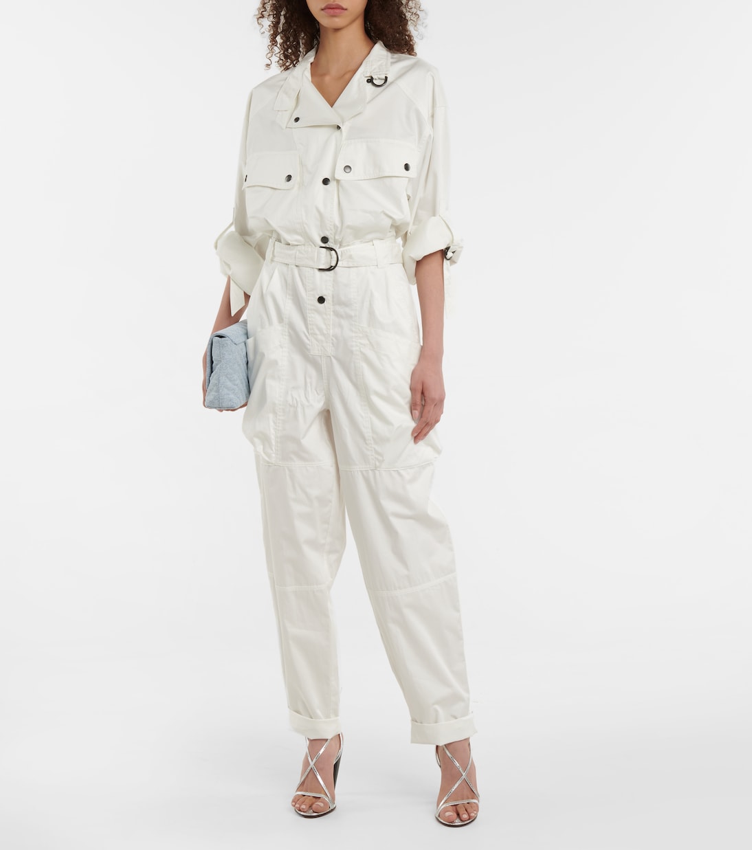 Сандалии Aliza из металлизированной кожи Isabel Marant, серебряный — фото 2