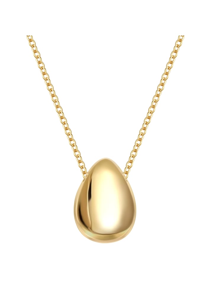 

Glanzstücke München Серебряное колье в форме капли с отделкой из желтого золота