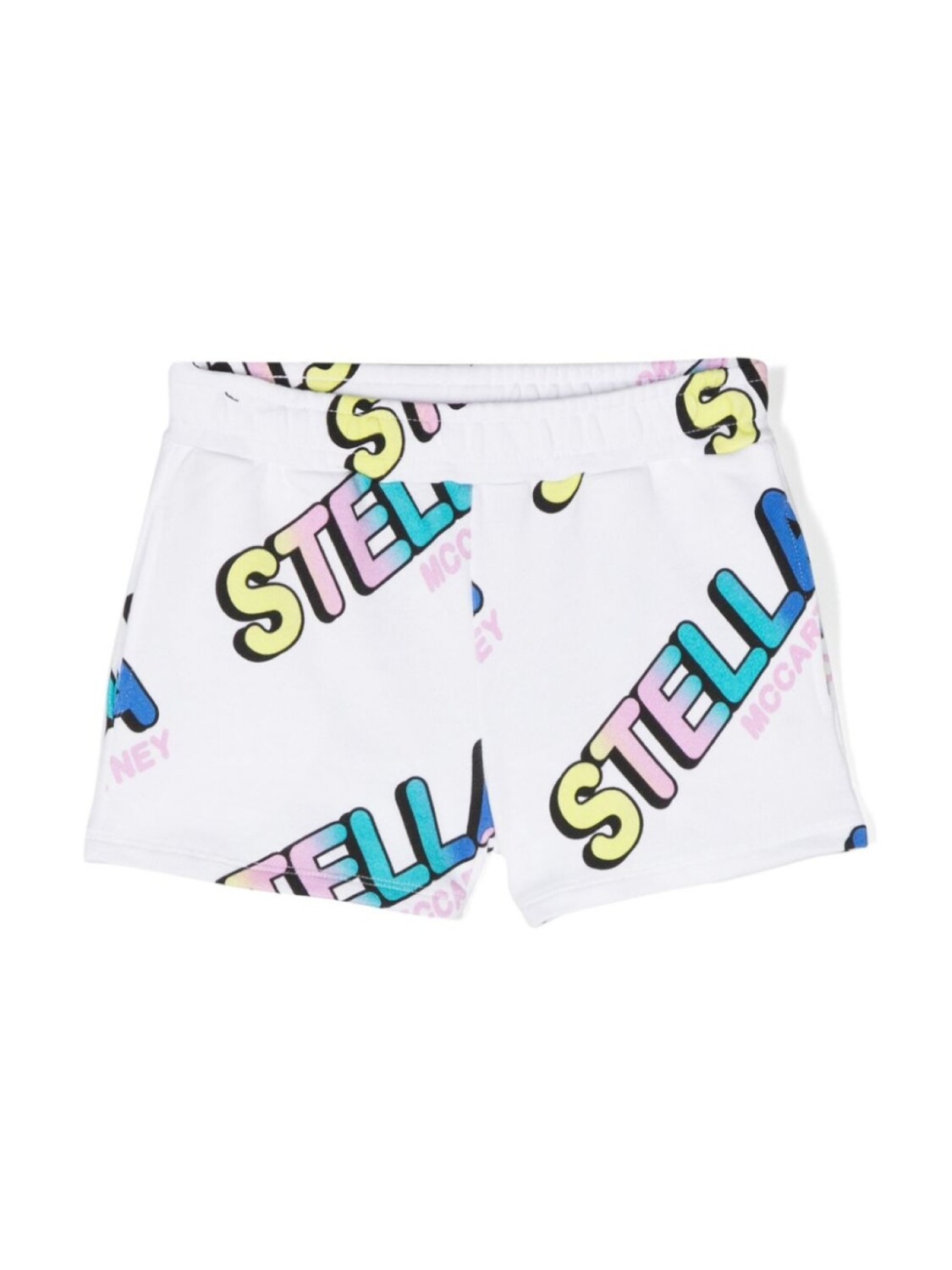 

Stella McCartney Kids спортивные шорты с логотипом, белый