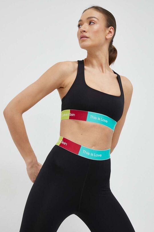 

Спортивный бюстгальтер Pride Calvin Klein Performance, черный