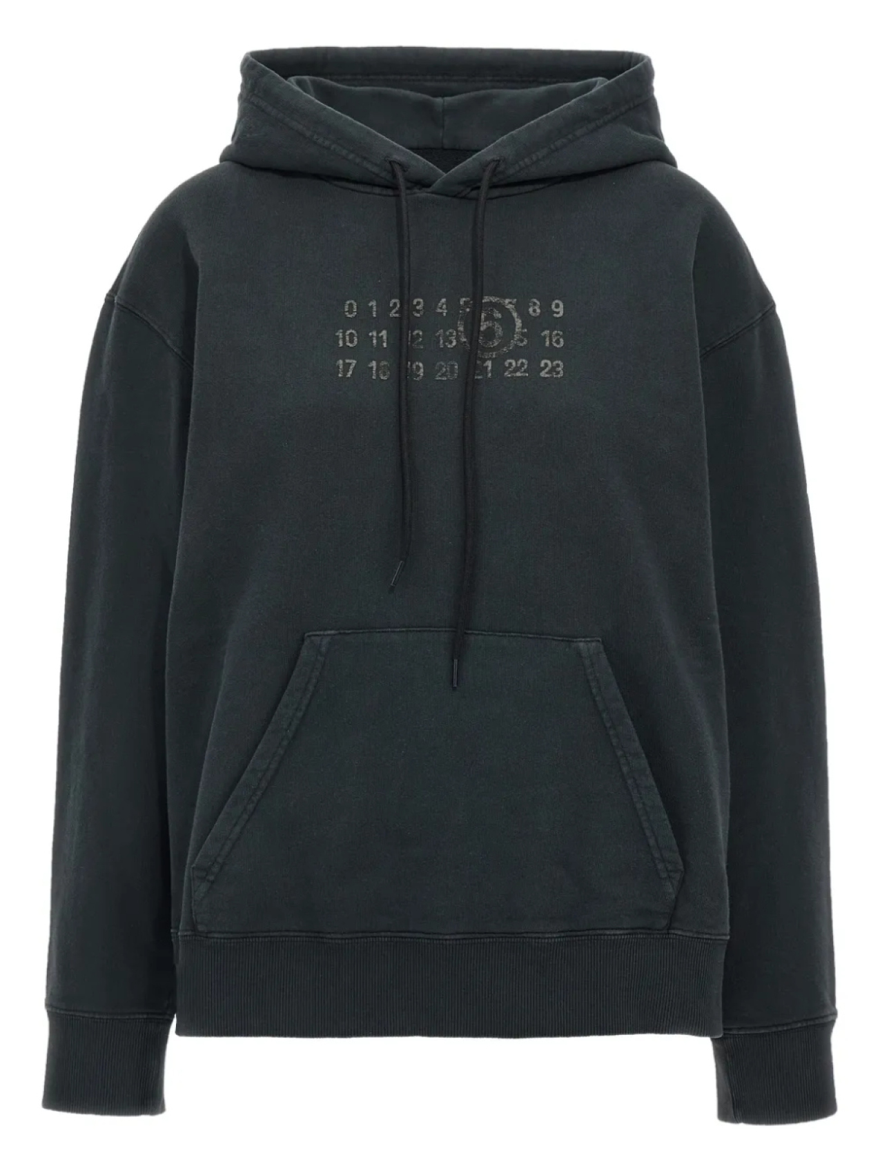 

Толстовка с принтом цифр MM6 Maison Margiela, черный