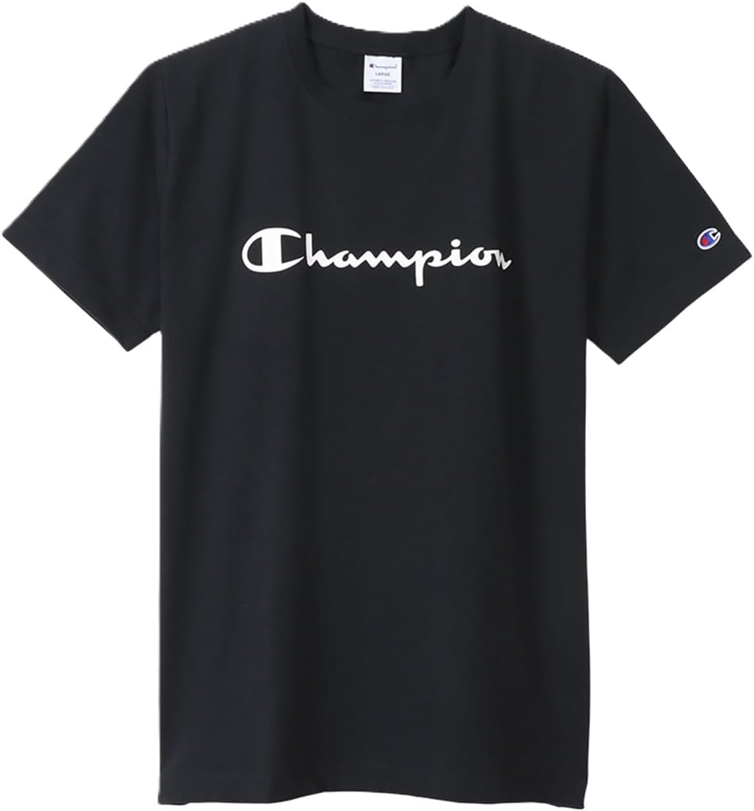 

Мужская футболка Champion C3-S301 с коротким рукавом, 100% хлопок, классический дизайн, с логотипом, футболка с коротким рукавом, черный