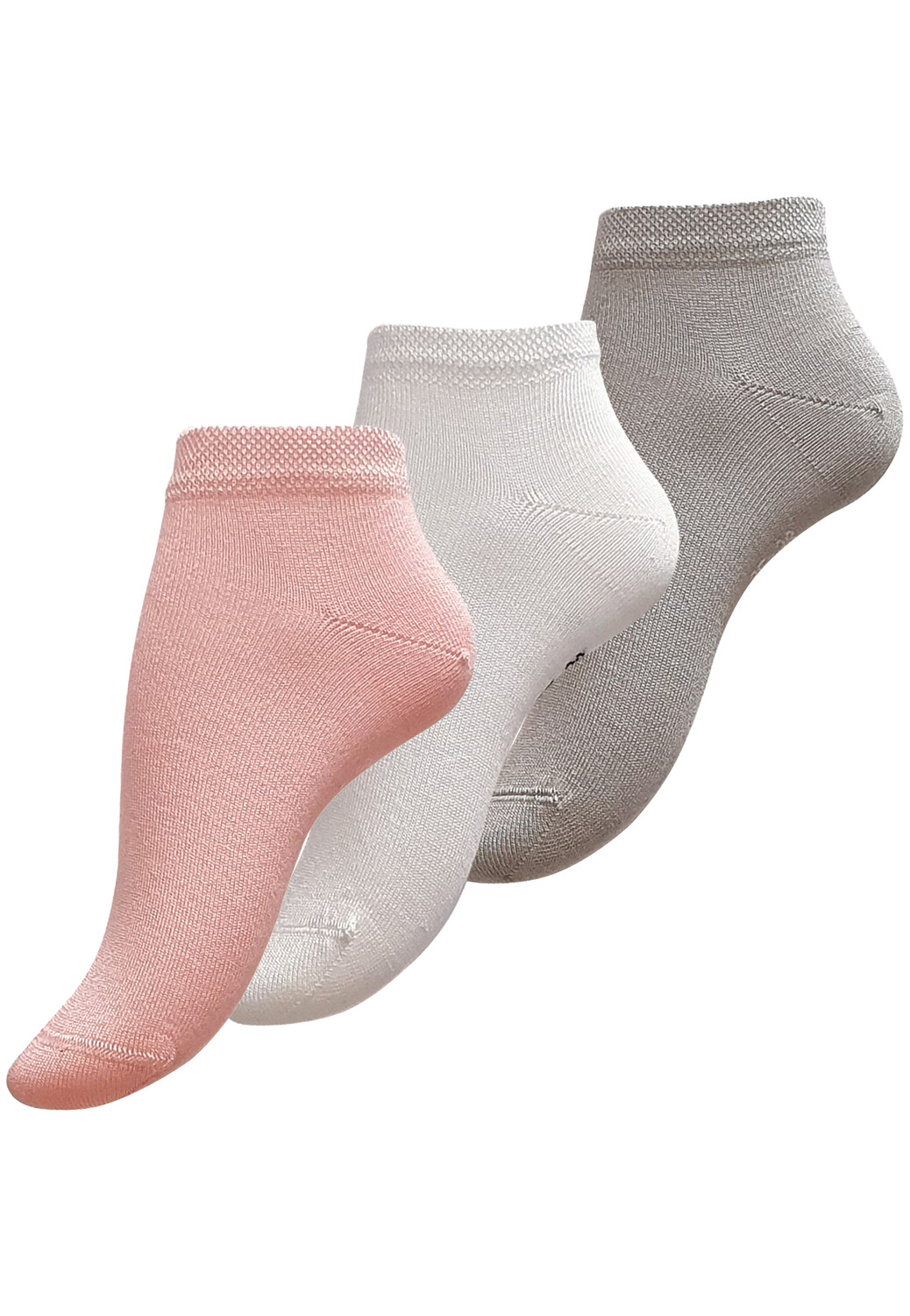 

Носки Vincent Creation Damen Bambus Sneaker 6 шт, цвет rosa/weiss/hellgrau