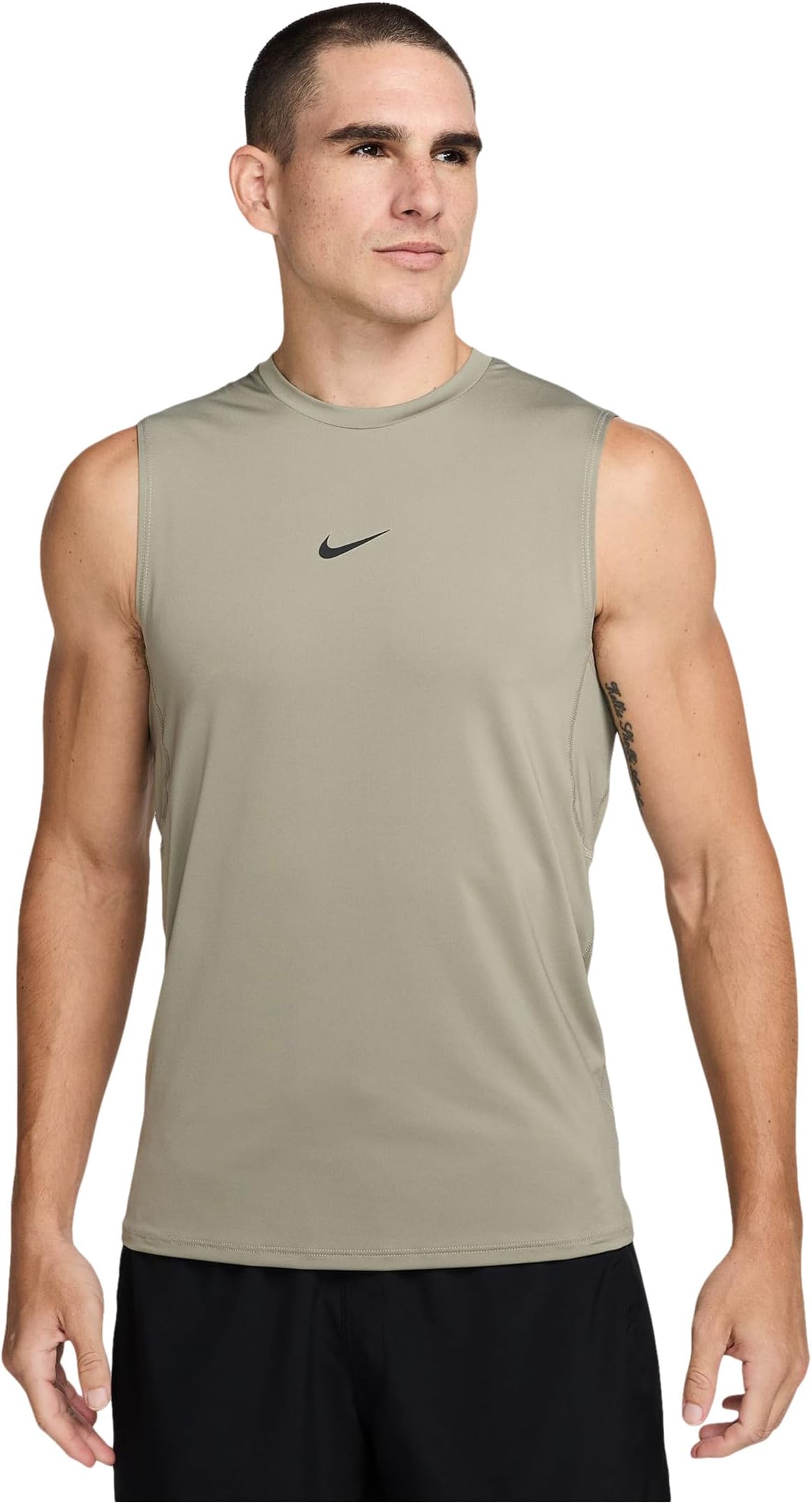 

Топ Nike Pro Dri-FIT Slim Sleeveless Top, цвет Light Army/Black