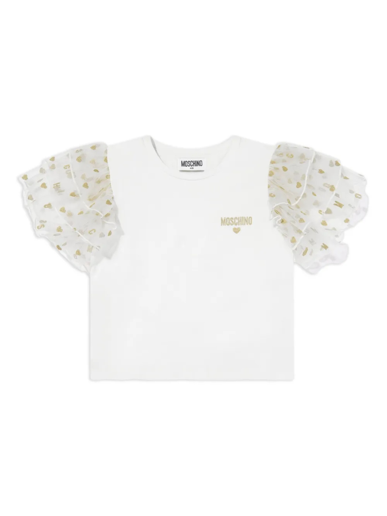 

Футболка с логотипом Moschino Kids, белый