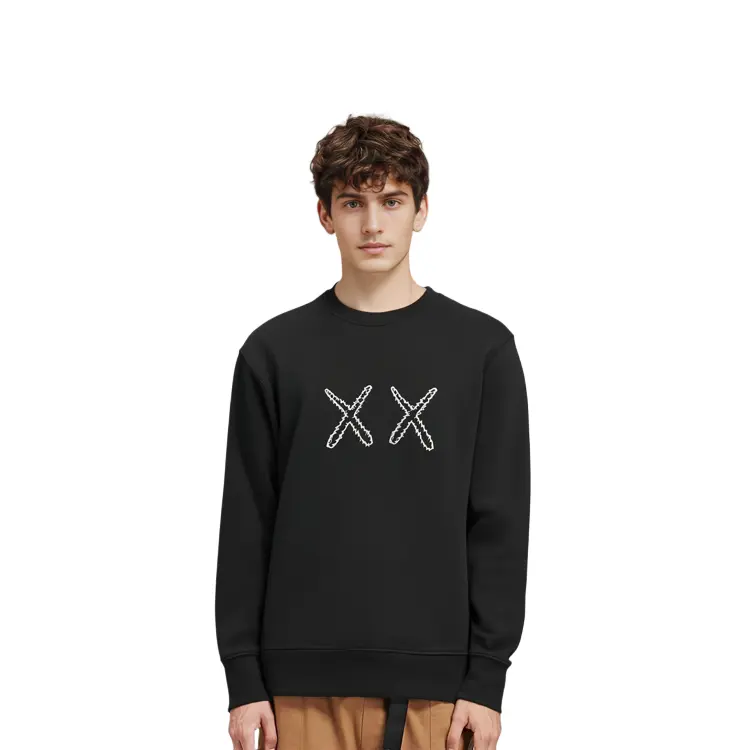 Kaws X Sesame Street Xx худи UNIQLO, черный — фото 4