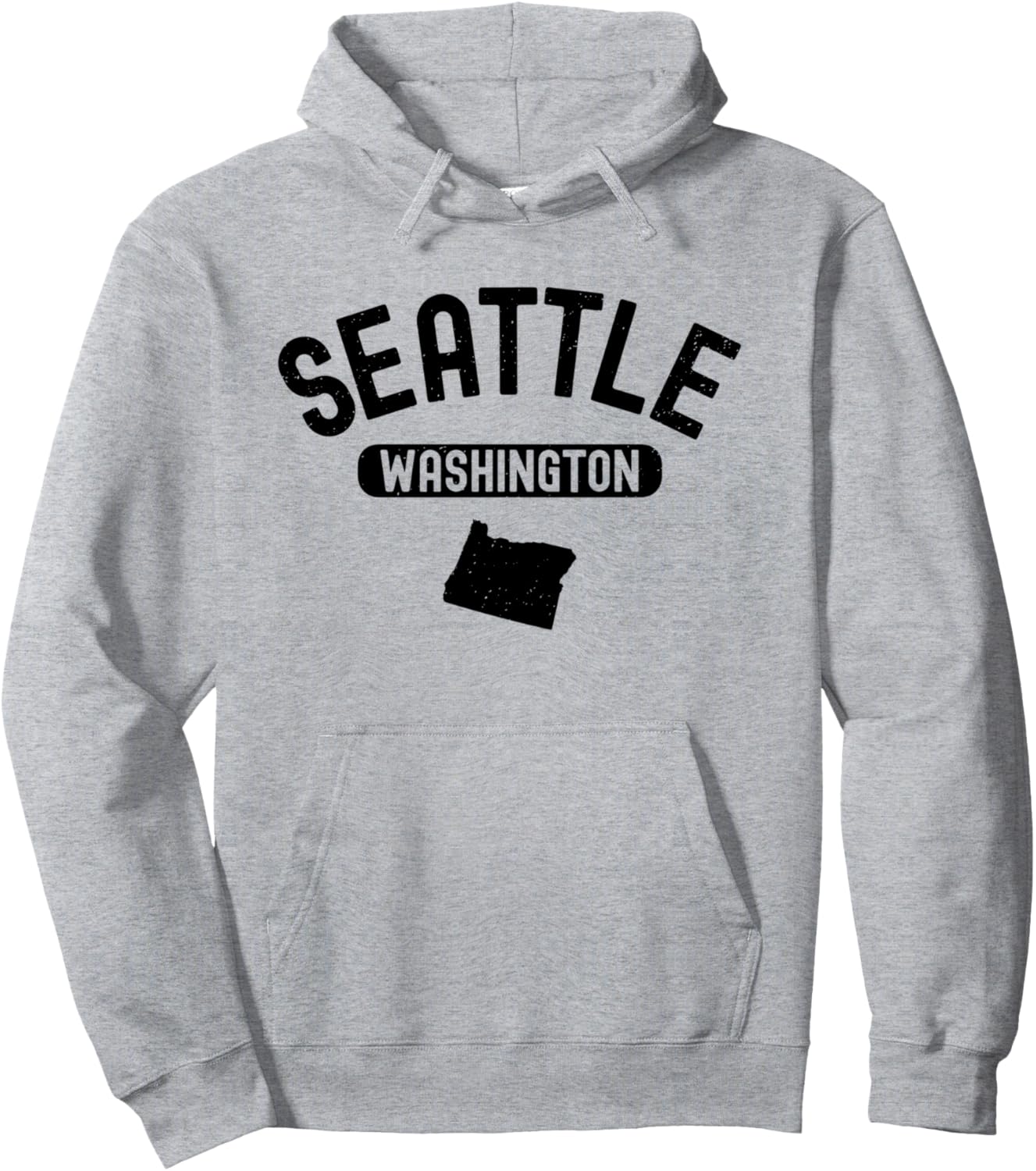 

Сиэтл, Вашингтон, 206 штатов, Тихоокеанский Северо-Запад, ретро-худи, Спокан Seattle Tees, серый