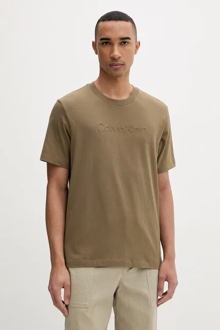 Футболка хлопковая мужская Calvin Klein, зеленый