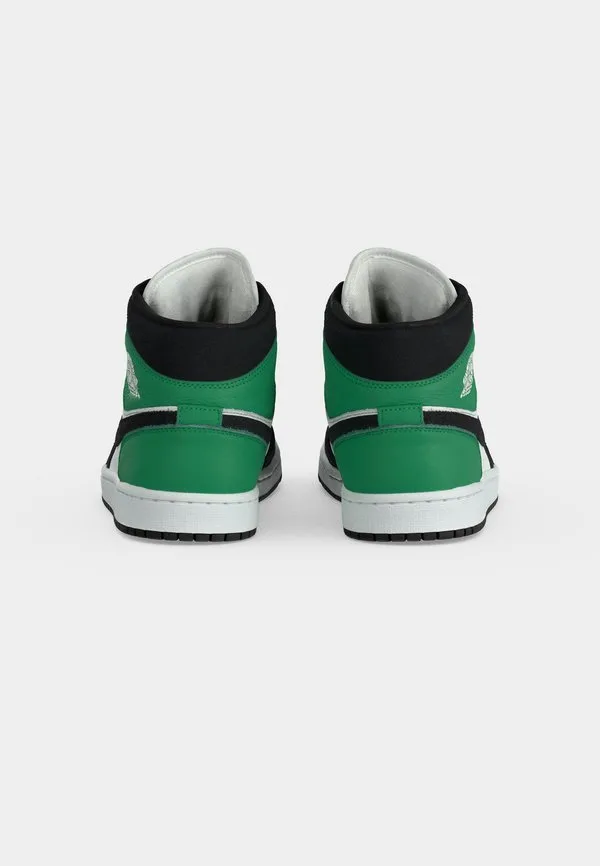 Кроссовки air jordan 1 mid se hightop summit white/black/lucky green/university gold Jordan, Summit White/Black/Lucky Green/University Gold-Coloured — фото 4