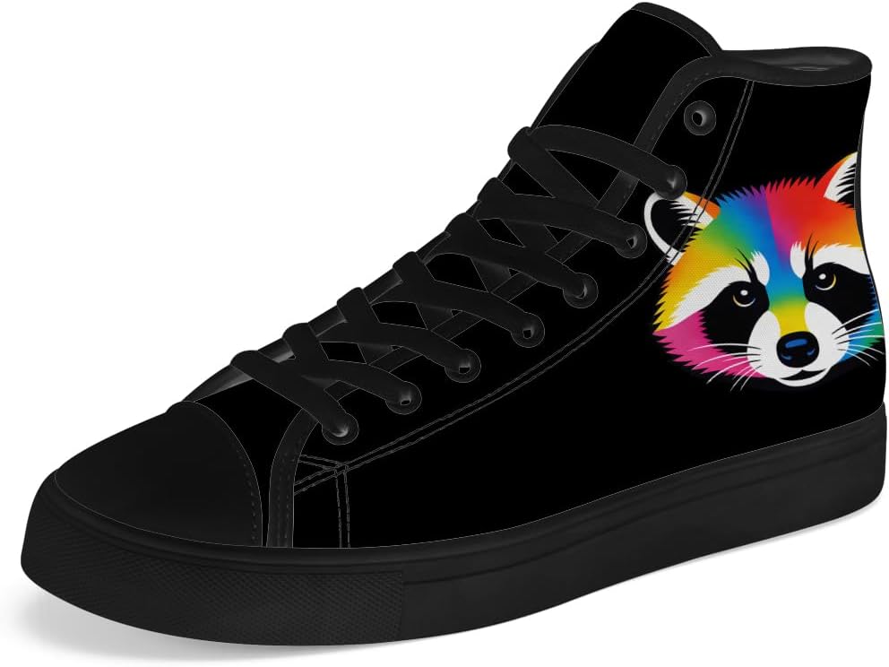 

Мужские и женские высокие кеды из ткани с мехом енота, высокие кроссовки на шнуровке, повседневная обувь Chebing, черный