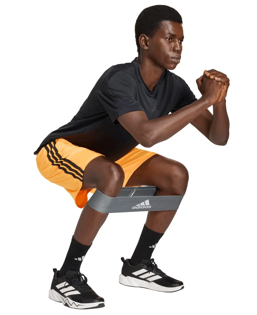 Мужские спортивные шорты Three-Stripes Train Shorts - незаменимый элемент экипировки для тренировок Adidas, мандариновый — фото 2