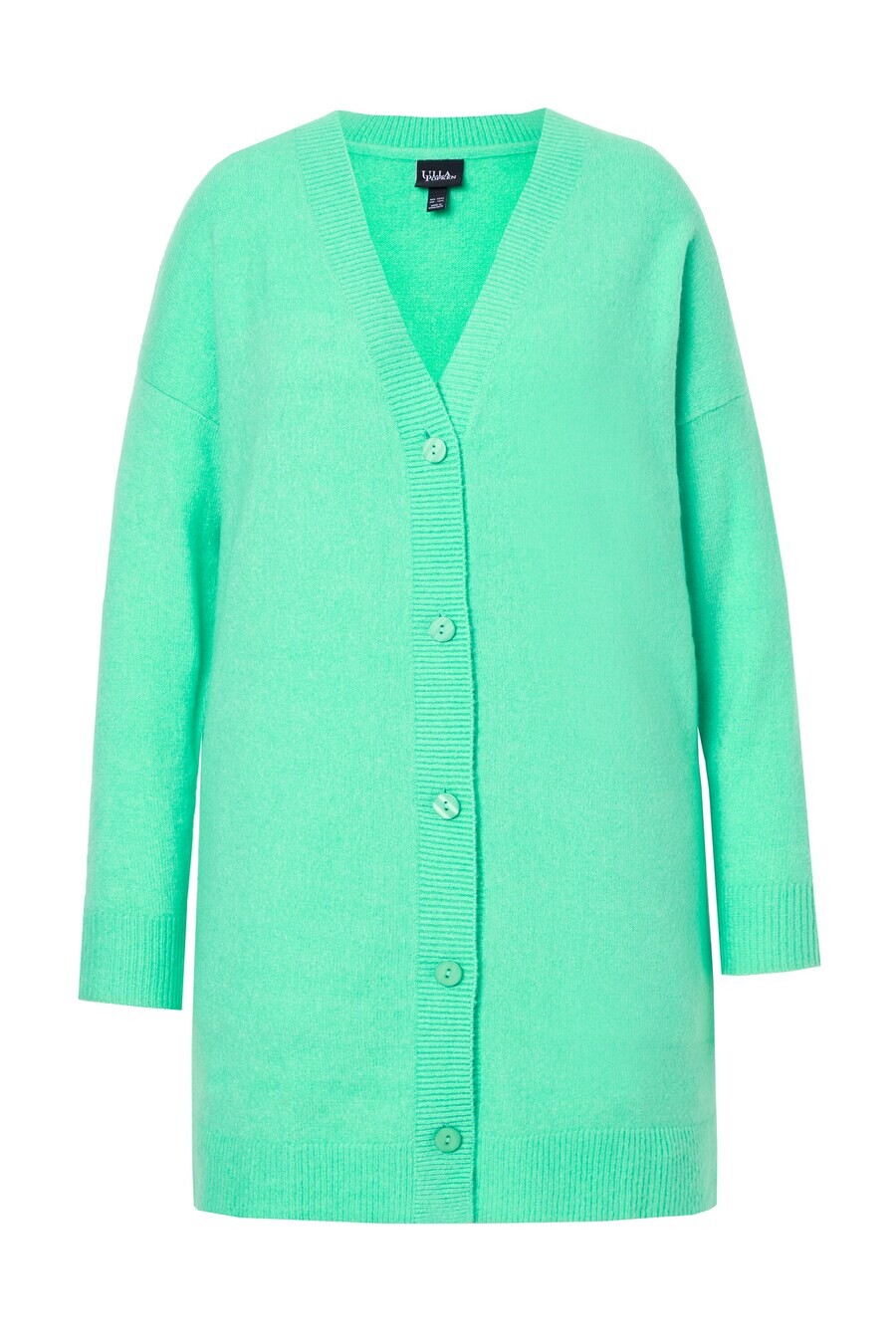 

Вязаный кардиган Ulla Popken Knit Cardigan, светло-зеленый