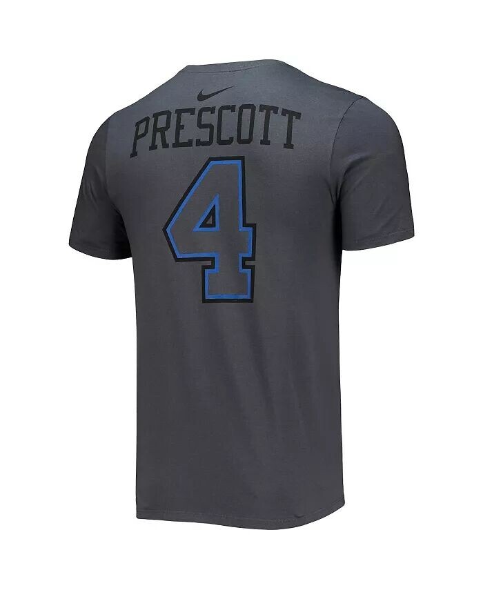 Мужская черная футболка с именем и номером игрока Dak Prescott Dallas Cowboys Nike — фото 4