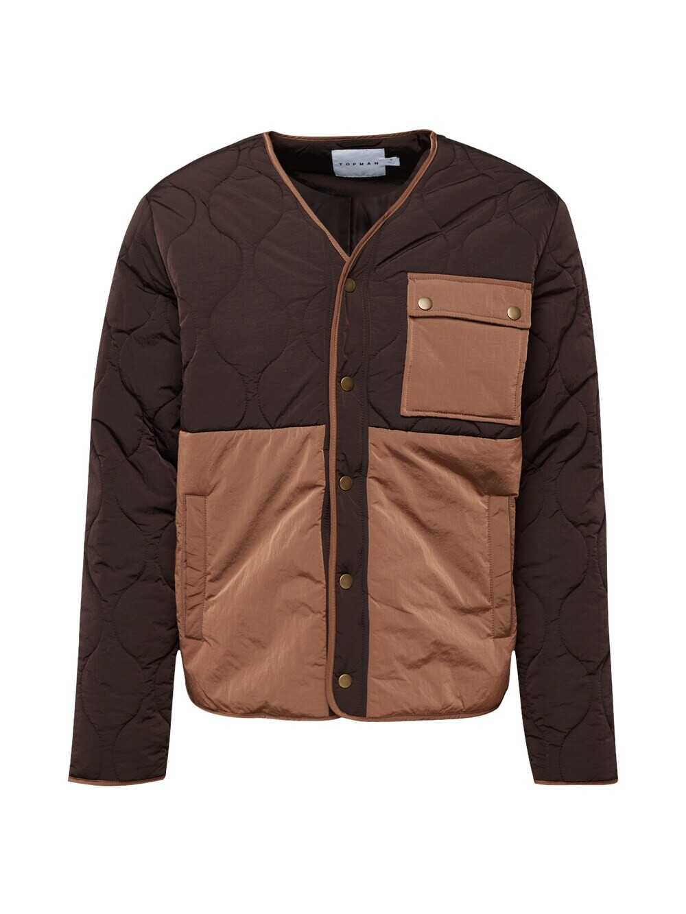 

Межсезонная куртка TOPMAN, темно коричневый