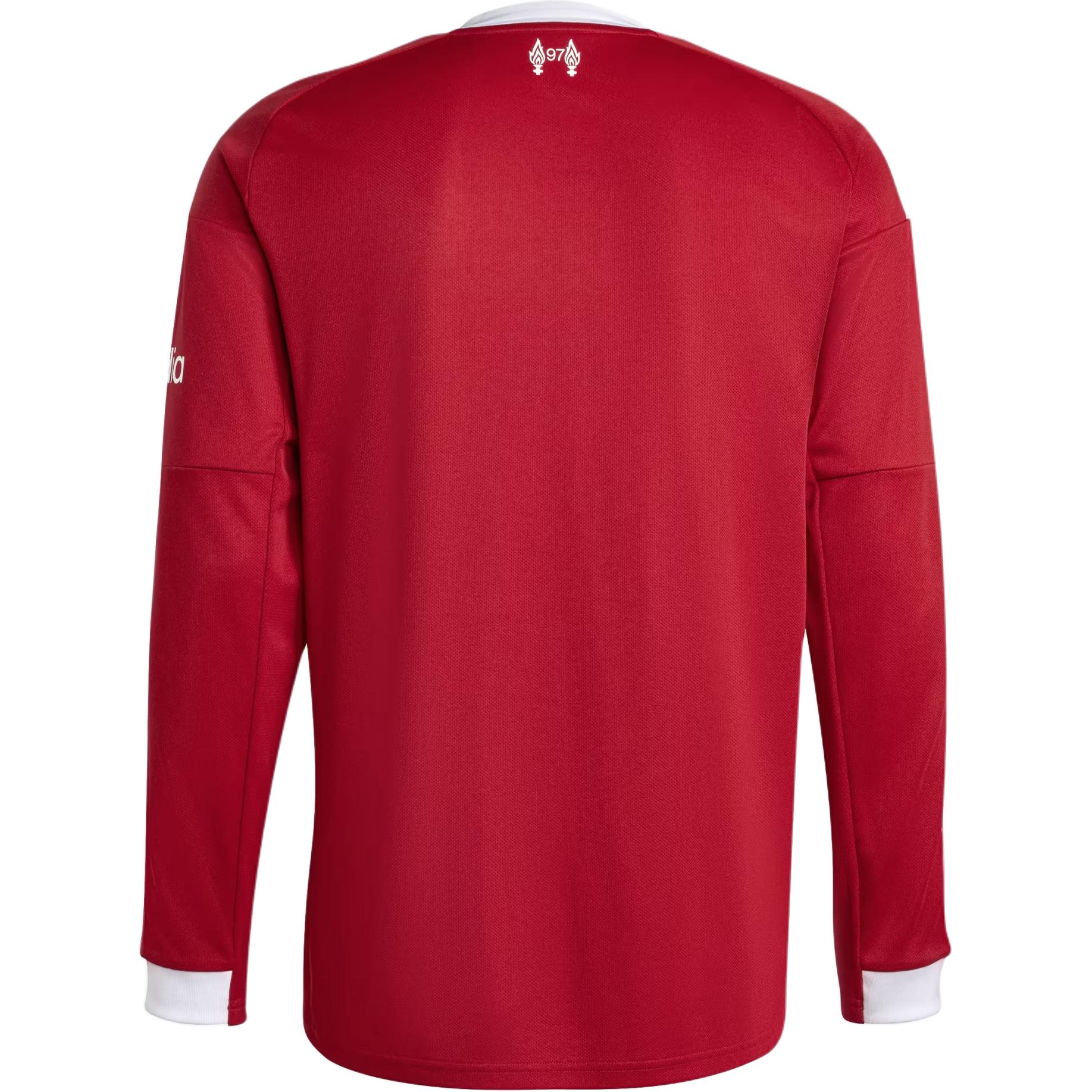 Футболка Liverpool FC 25/26 домашняя с длинными рукавами Adidas, красный — фото 2