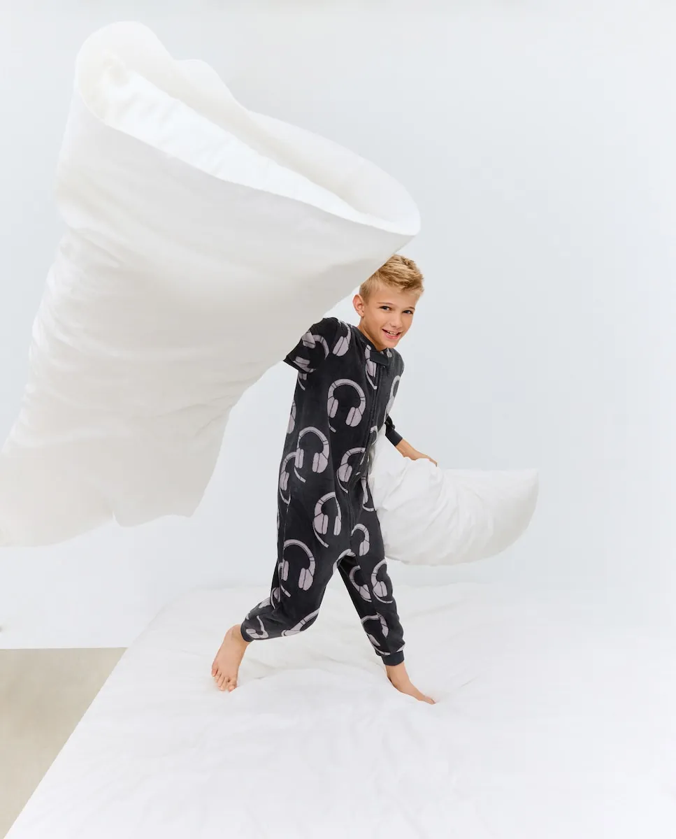 

Комбинезон с рисунком для детей Cotton Juice, черный