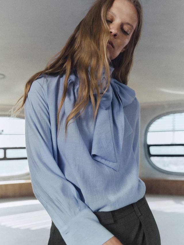 

Топ с деталями в виде шарфа Stut Mango, Blue