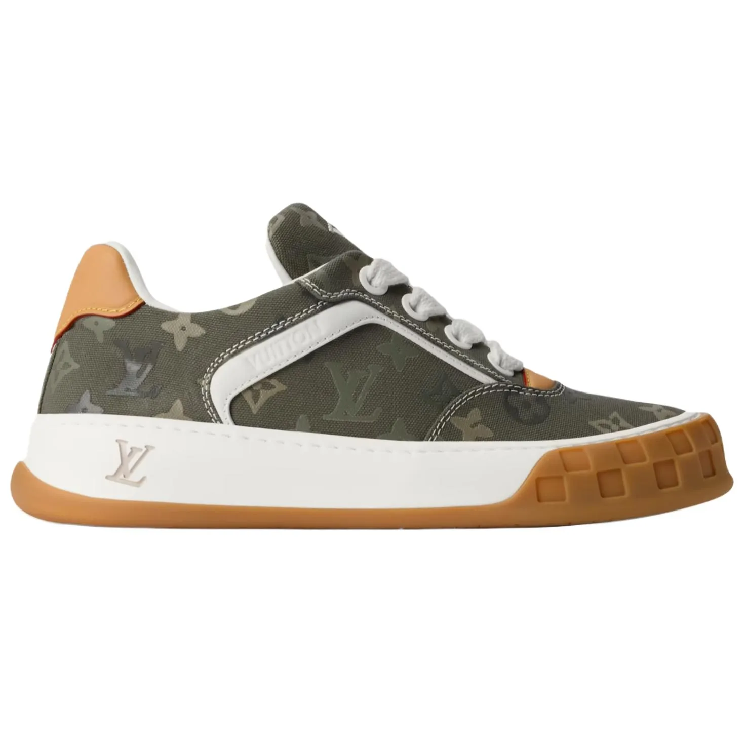 LOUIS VUITTON Кроссовки скейтерские низкие мужские green — фото 3