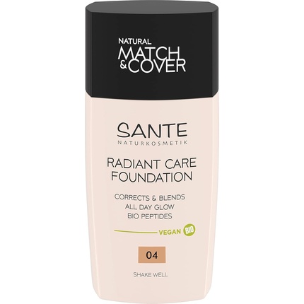 

Тональная основа Radiant Care Foundation 04 Rose Amber Vegan Foundation Sante Naturkosmetik