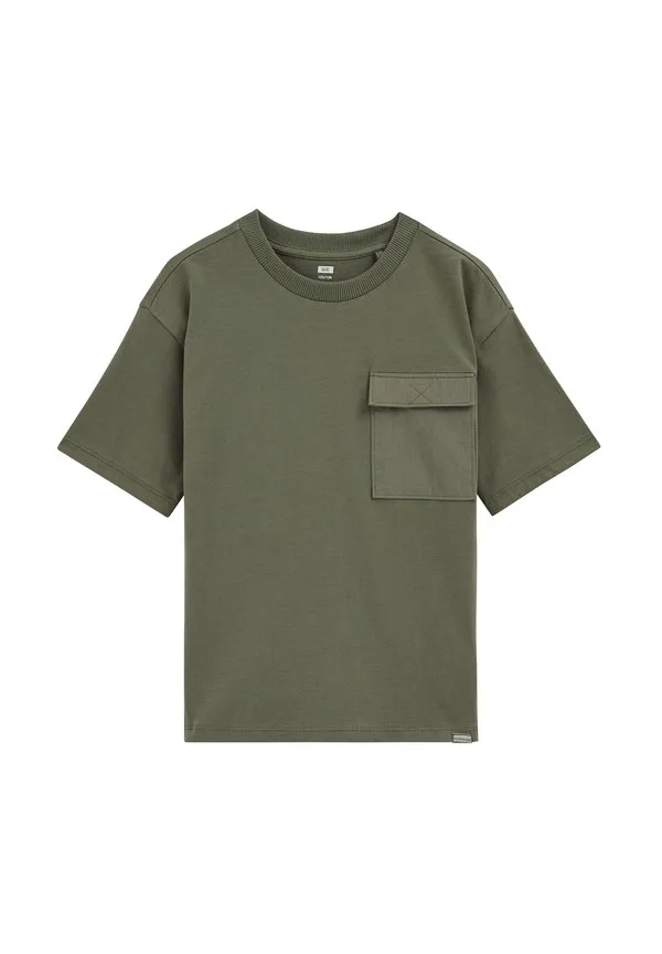 Простая футболка We Fashion, Army Green — фото 4