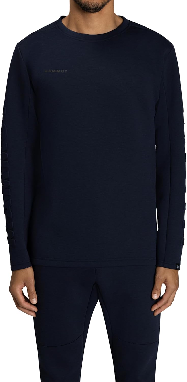 

Футболка MAMMUT Trainer Dino 2.0 Midlayer Crew Neck Asian Fit / Dyno 2.0 ML Crew Neck AF Unisex Adult, морской меланж