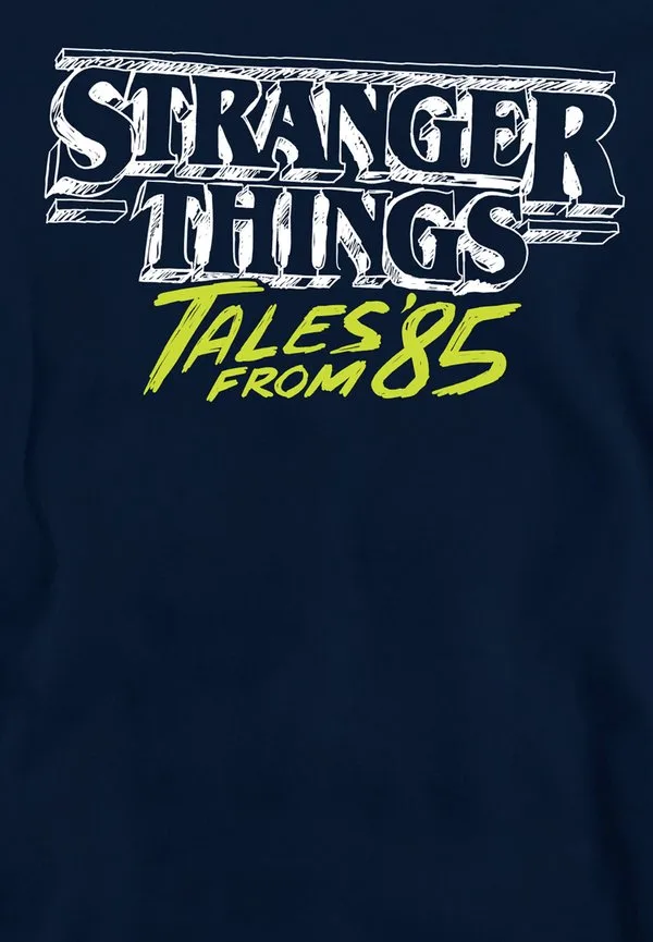 Худи stranger things tales from 85 с двухцветным логотипом Netflix, Dark Blue — фото 3