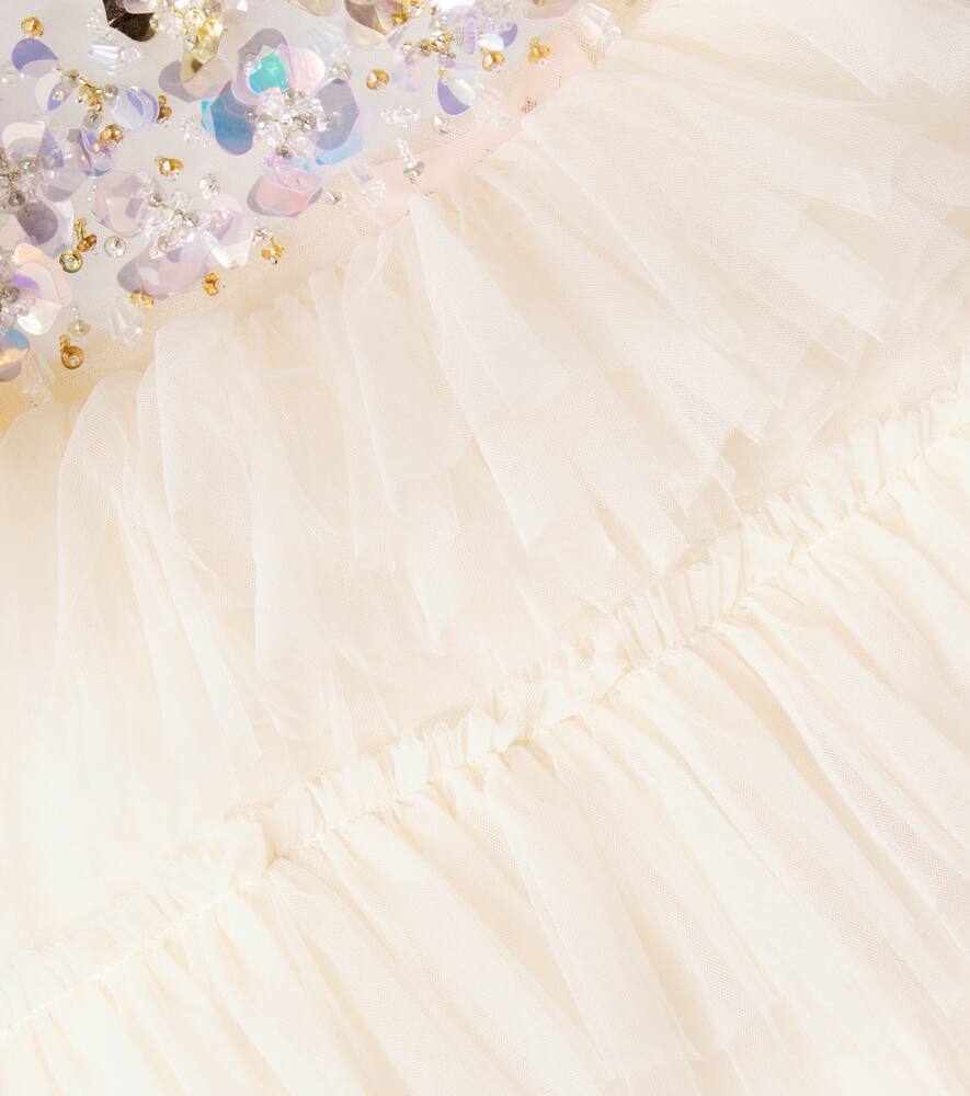 Платье Rana с отделкой из ярусного тюля Tutu Du Monde, Linen — фото 2