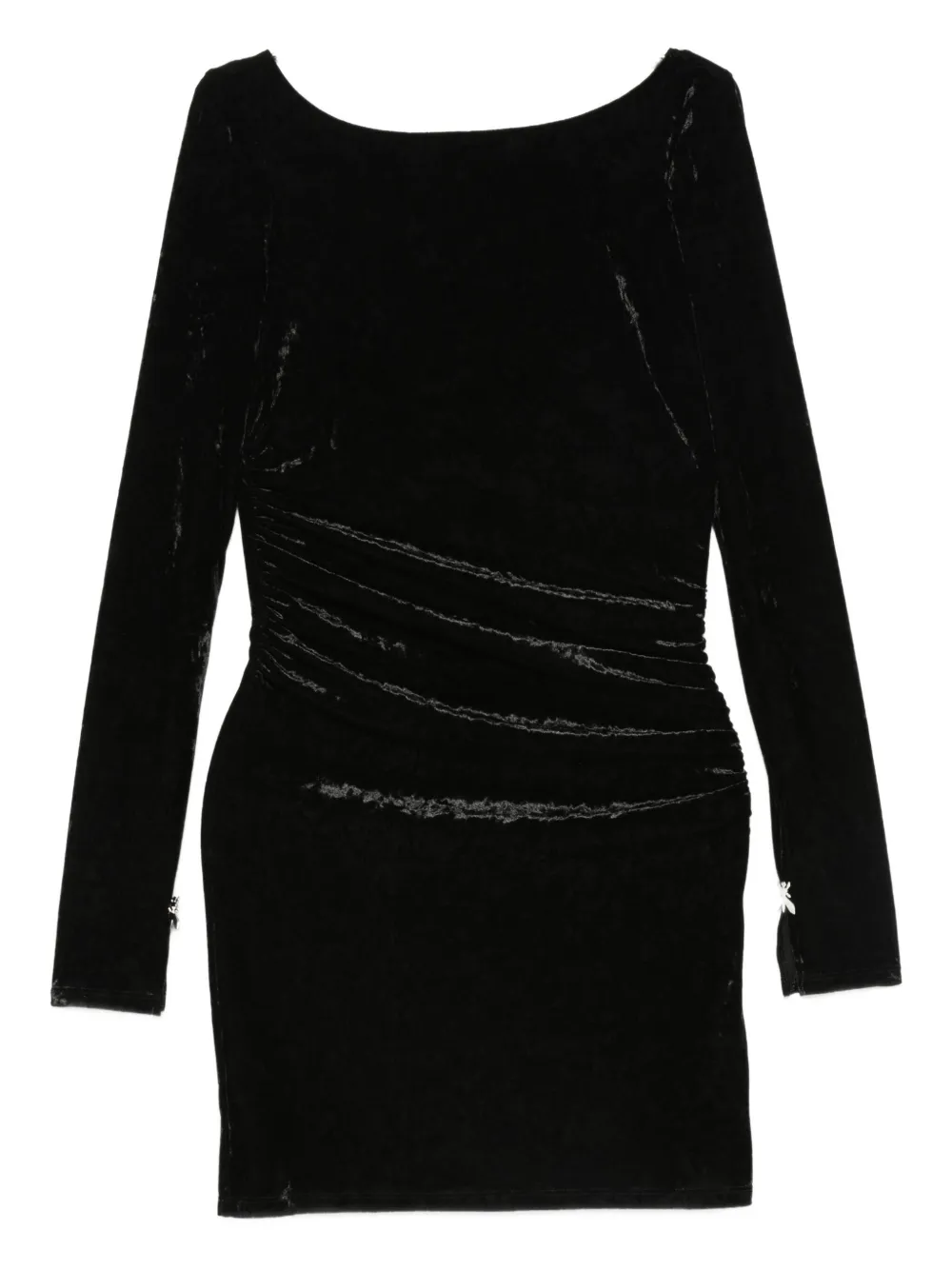 

Мини-платье со сборками Patrizia Pepe, черный