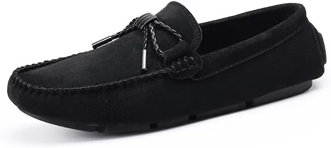 Мокасины мужские, замшевые, Driving Loafers, черный PUGHGAETZF