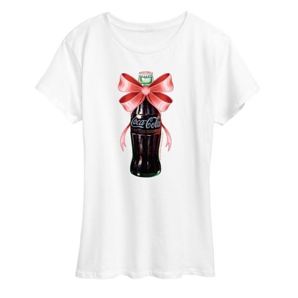 

Женская футболка с бантом в виде бутылки Coca-Cola Licensed Character, белый