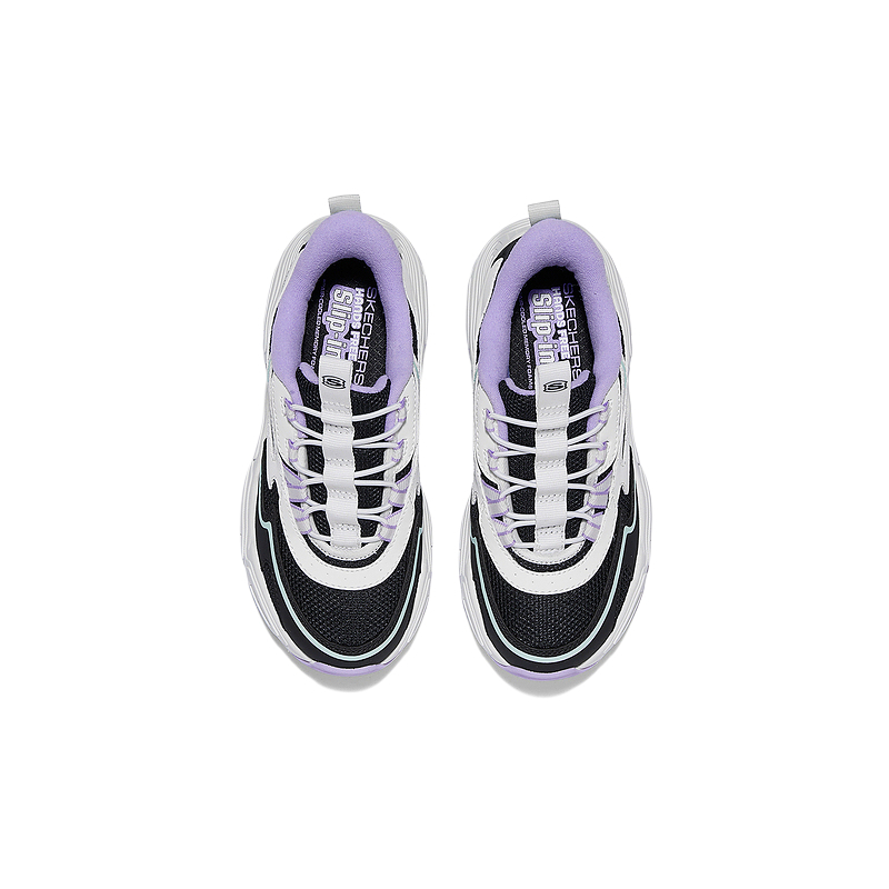 Skechers Kids Sketchers девочки низкие детские повседневные туфли black детские — фото 3