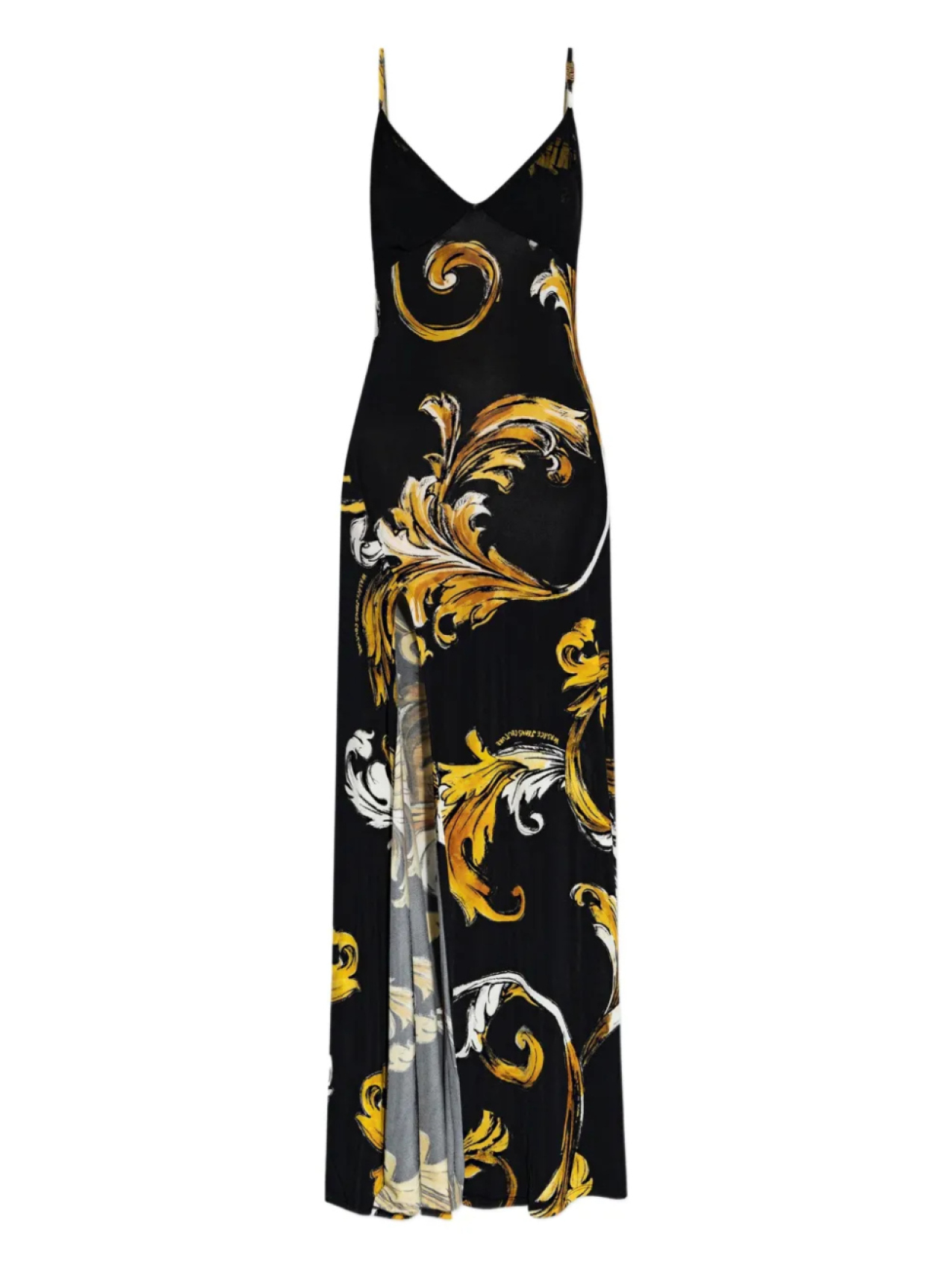 

Платье с V-образным вырезом Versace Jeans Couture, черный