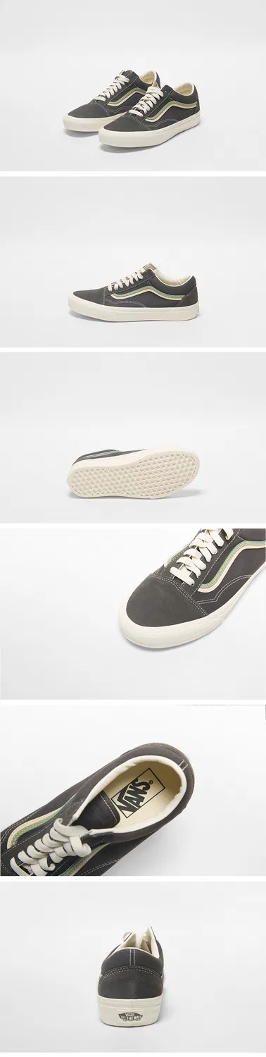 Мужские низкие кеды Old Skool DS Faded Black: Neutral Olive от Vans — фото 3