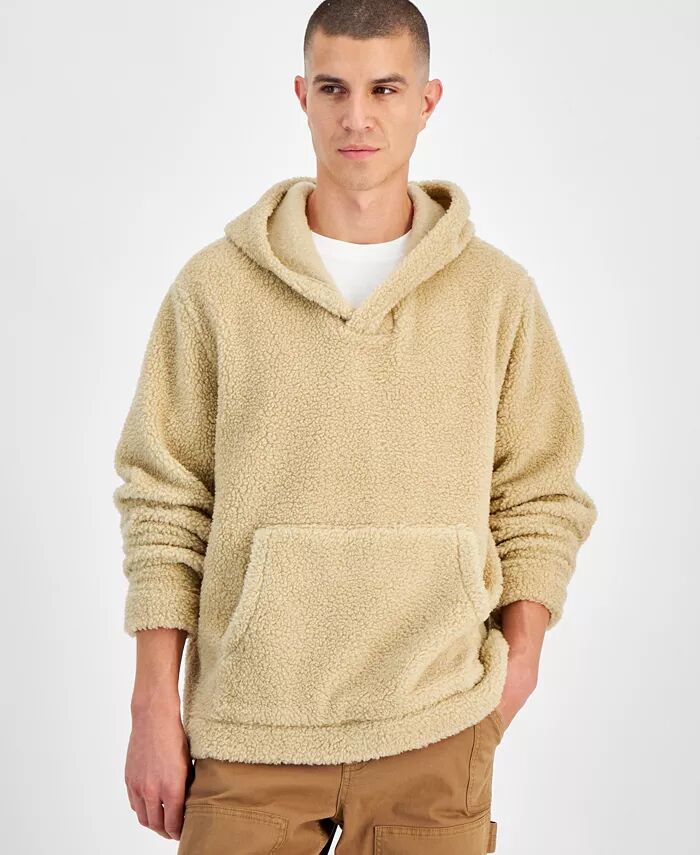 

Мужская толстовка Tate Sherpa Sun + Stone, коричневый/бежевый