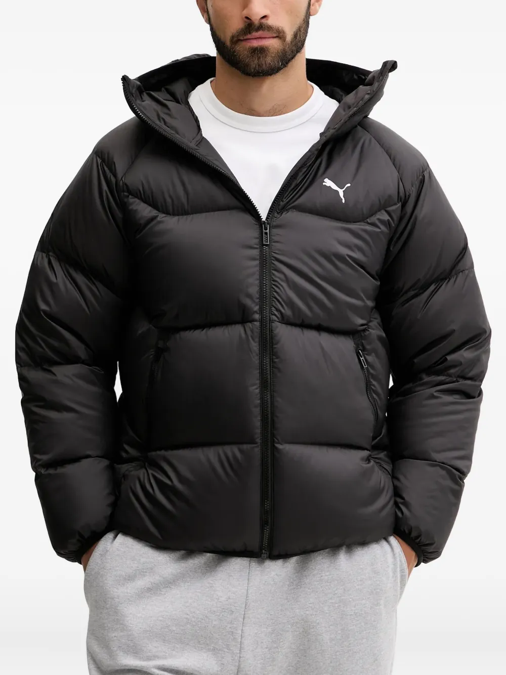 

Куртка с капюшоном и логотипом Puma, черный