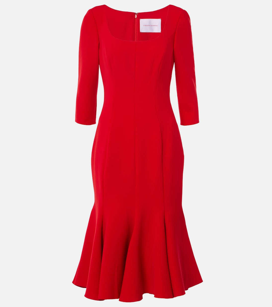 

Платье миди из крепа Carolina Herrera, Herrera Red