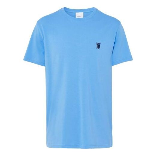 

Футболка men's ss21 pattern short sleeve blue Burberry, синий