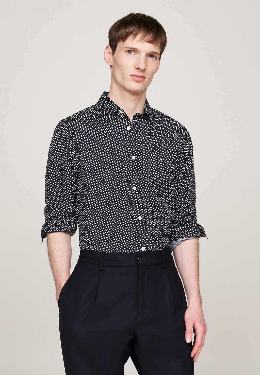 

Рубашка PRINT SHIRT Tommy Hilfiger, синий