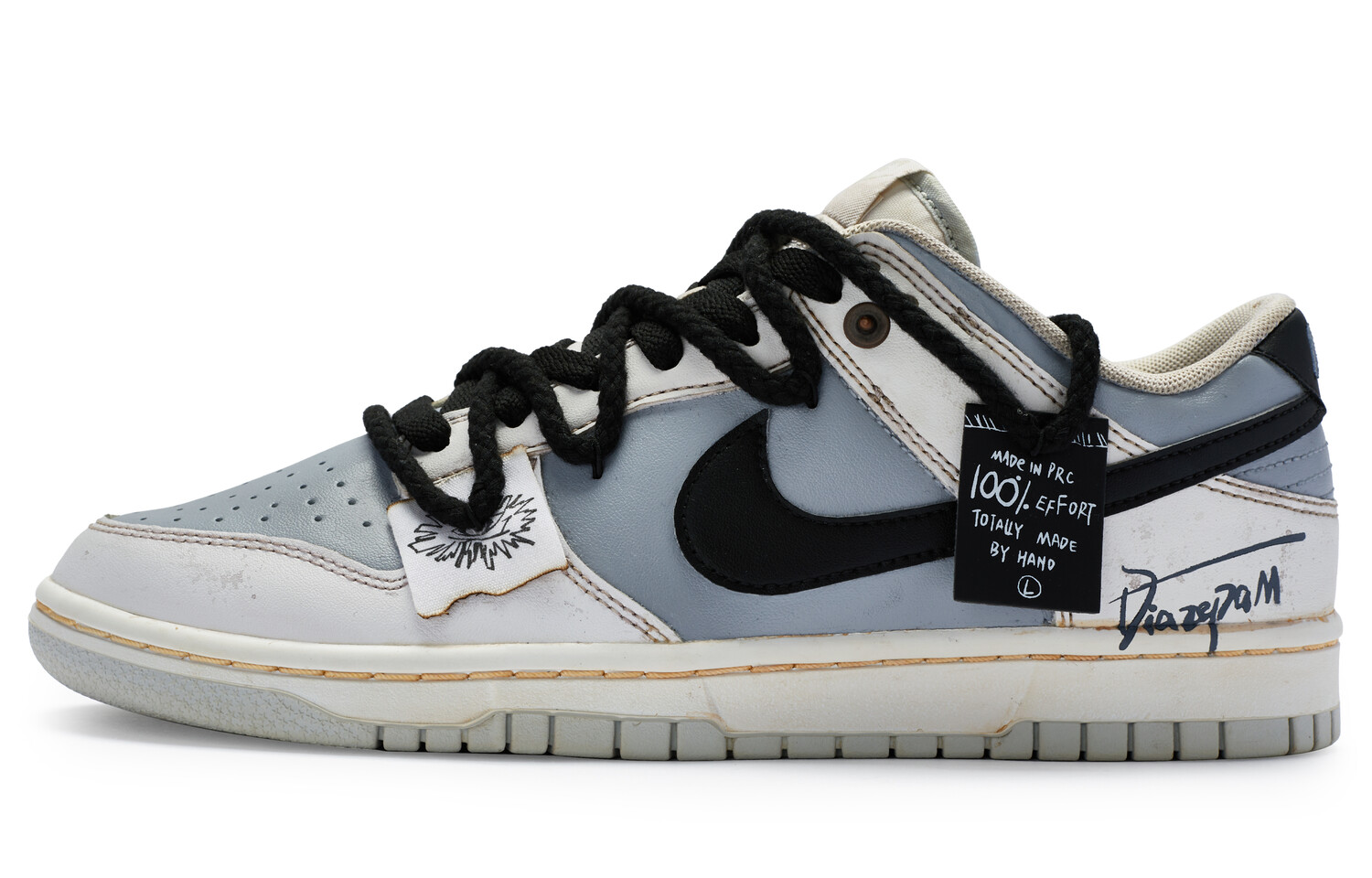 

Кроссовки Nike Dunk, серый/белый
