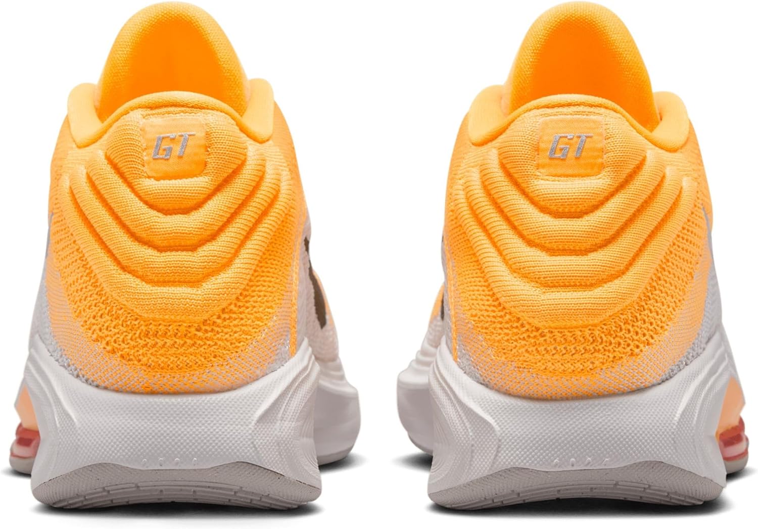 Баскетбольные кроссовки Nike GT Hustle 3 Electric, мужские, разноцветные, Laser Orange/Metallic Silver/Vast Grey/Black — фото 4