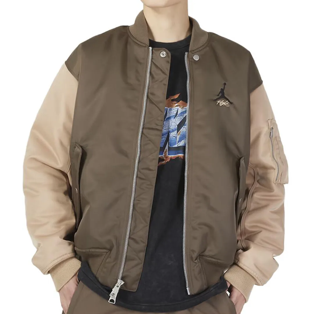 Jordan Куртка мужская Brown Baseball Collar Moderate Pilot — фото 4
