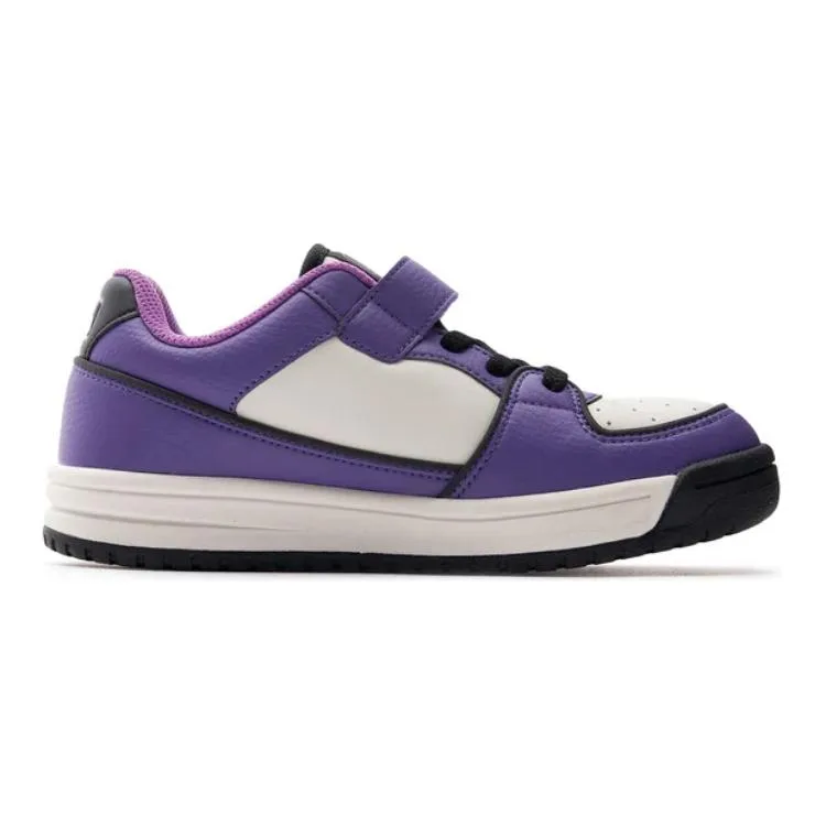 MLB Chunky Liner Abrasion Resistant Breathable Low top детские кроссовки для скейтбординга Purple Black White — фото 3