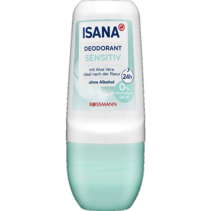 

Дезодорант шариковый чувствительный ISANA, 50 ml