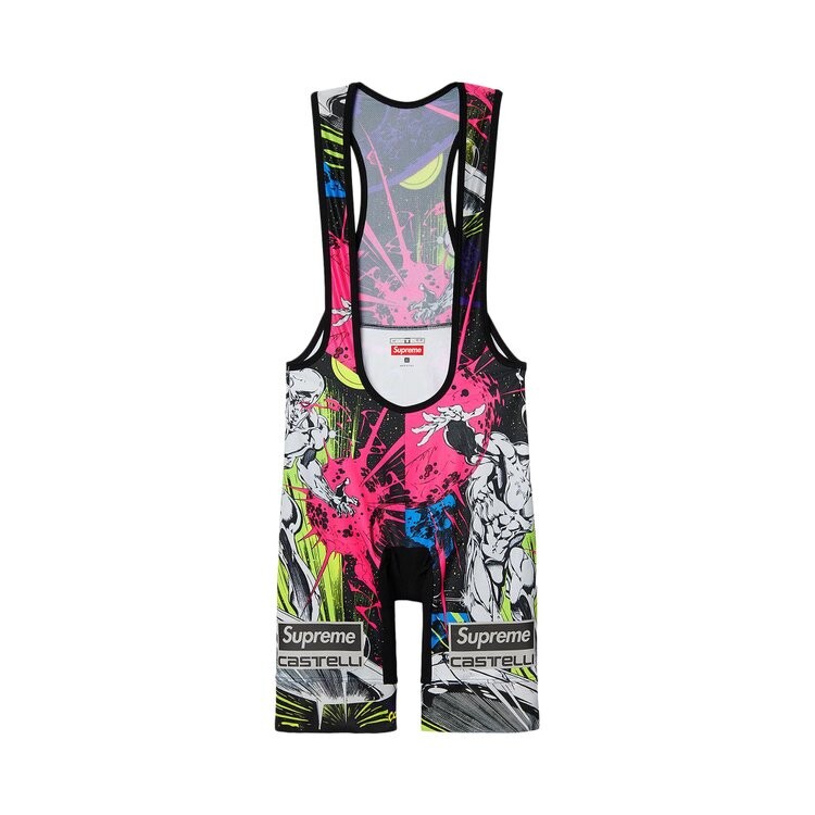 

Шорты Supreme x Castelli Silver Surfer Cycling Bib Short, разноцветный