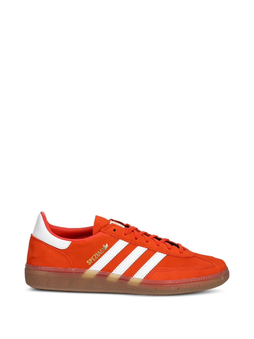 Кроссовки на шнуровке в полоску Adidas Kids, оранжевый — фото 2