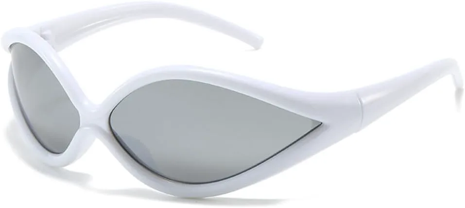 

Модные панк-солнцезащитные очки «кошачий глаз» для женщин, солнцезащитные очки в стиле футуристических технологий для мужчин, очки в стиле хип-хоп MTZJH, C6