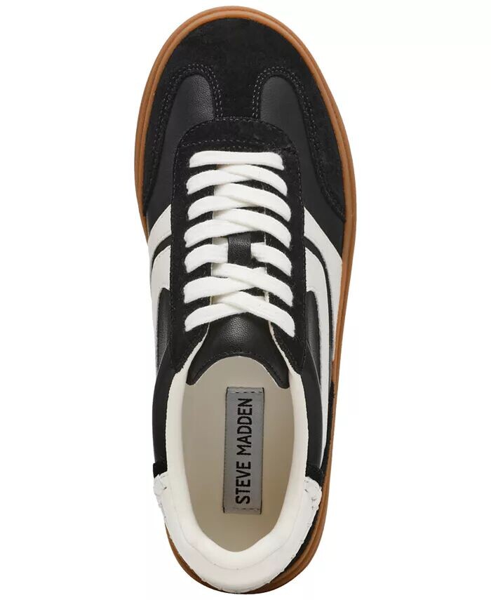 Женские кроссовки Dodge на тройной платформе на шнуровке Steve Madden, серый — фото 4