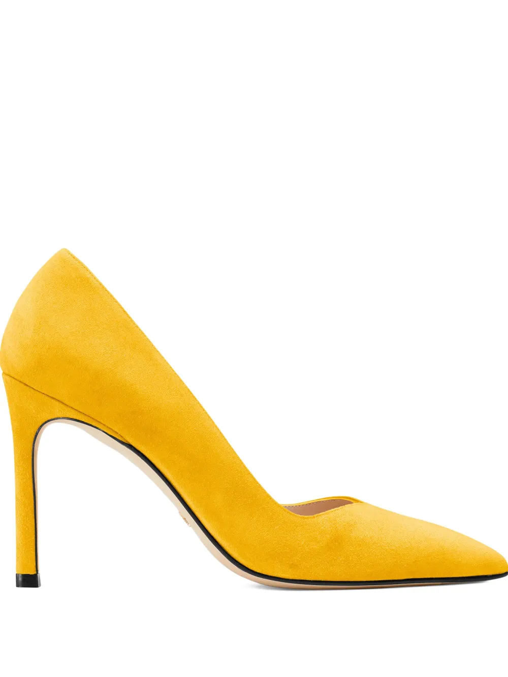 Туфли-лодочки Anny на каблуке 105 мм Stuart Weitzman, желтый
