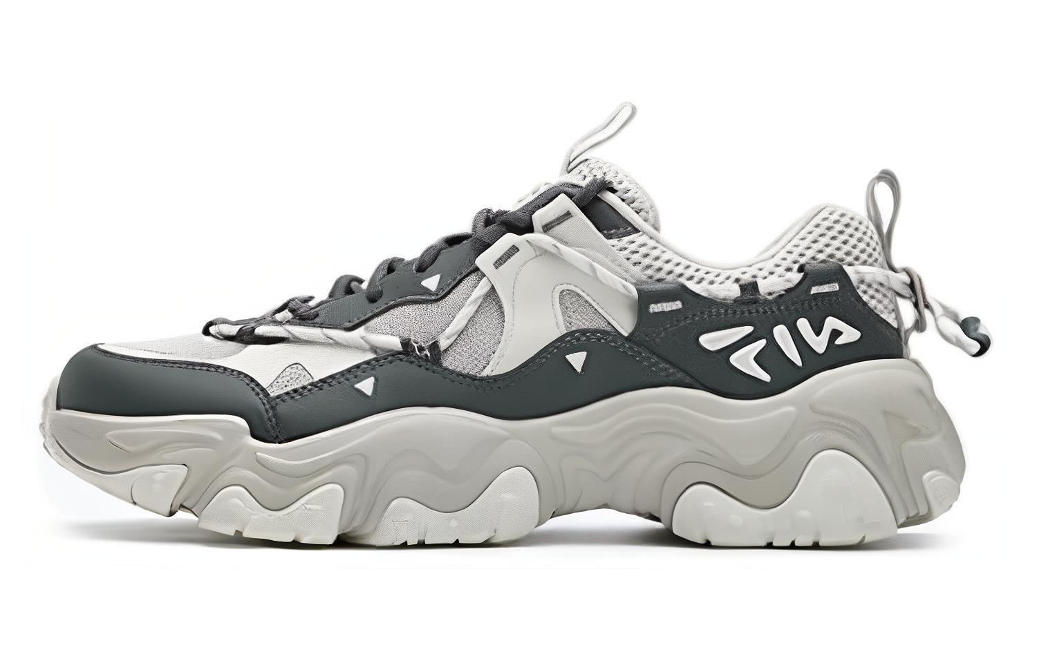 

FILA FLUID 5 Cat Paw 5.0 износостойкие низкие кеды мужские бело-серые - березово-серебристый/вулканический серый, цвет Birch Silver/Volcanic Gray